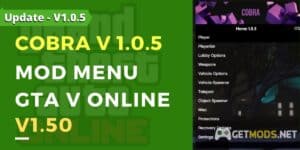 download cobra 1.0.5 mod menu gta v online 1.50