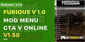 Furious v1.0 Mod Menu GTA V Online 1.50