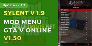 Sylent v1.9 Mod Menu GTA V Online 1.50