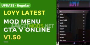 L0YY v1.3 Mod Menu GTA V Online 1.50