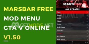 MARSBAR v1.1 Free Mod Menu GTA V Online 1.50