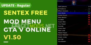 Sentex Free 1.0 Mod Menu GTA V Online 1.50