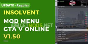 INSOLVENT v1.0 Mod Menu GTA V Online 1.50