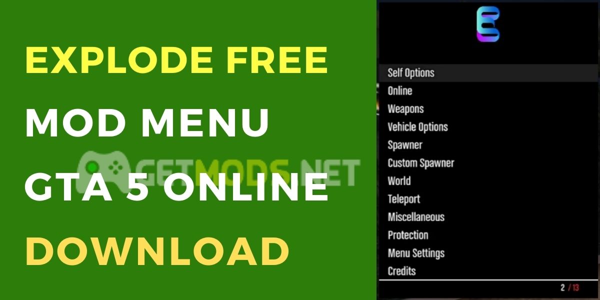 Explode Mod Menu For GTA 5 Online