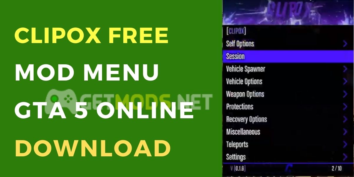 Clipox Mod Menu Free GTA 5 Online