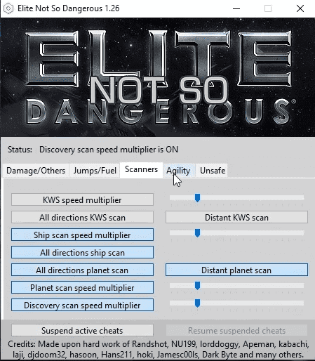 Elite Dangerous Cheat Trainer