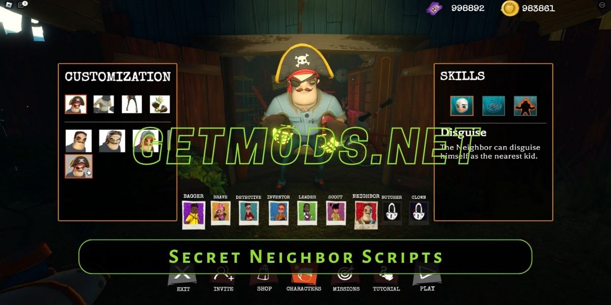 Secret Neighbor Script